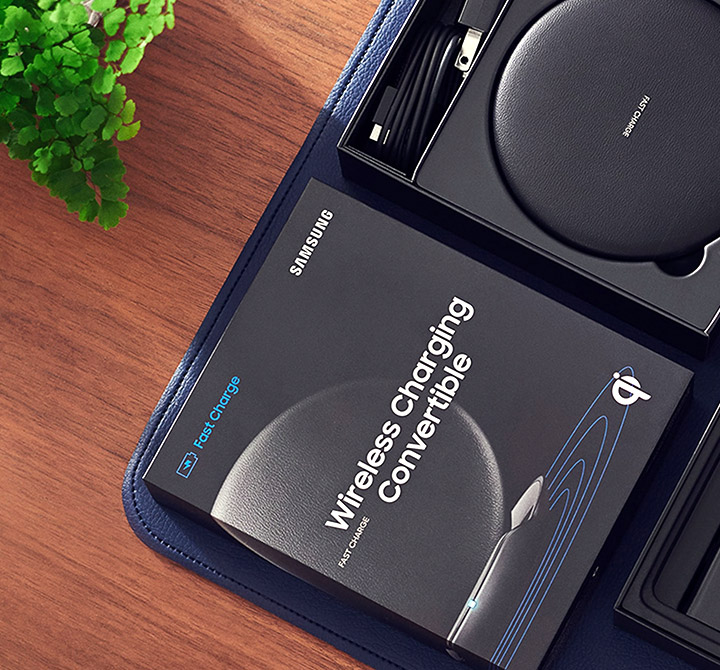 Samsung wireless charging convertible pad.