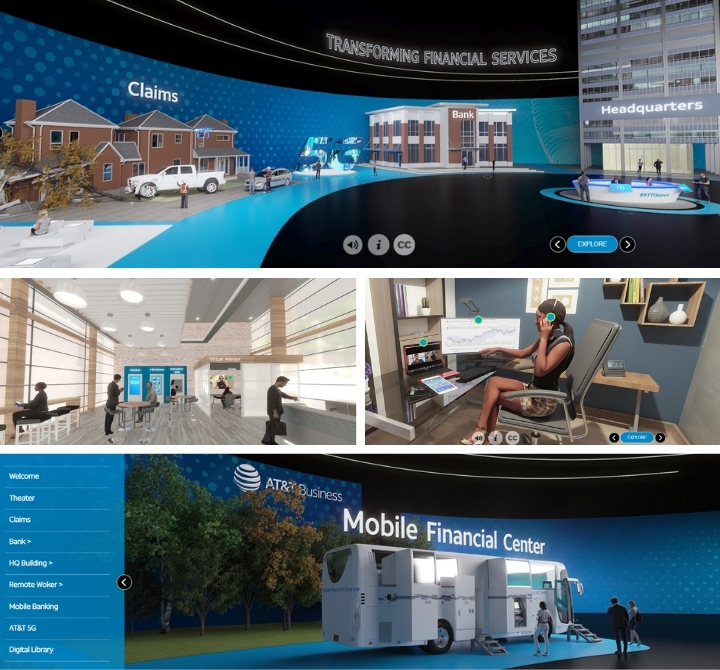 Finance industry collage