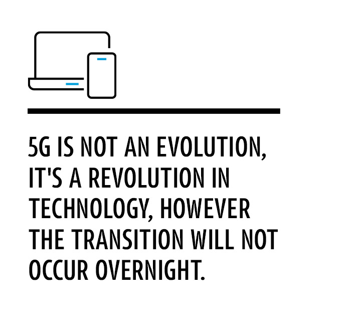 5G is not an evolution, it's a revolution in technology, however the transition will not occur overnight.