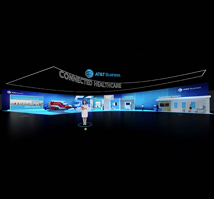 AT&T Business Connected Healthcare virtual booth.